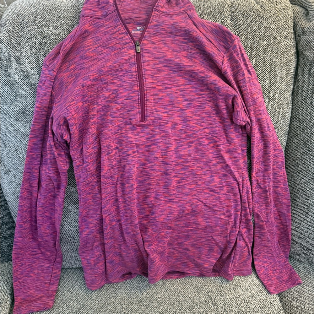 Columbia Women's Pink and Purple Long Sleeve Top